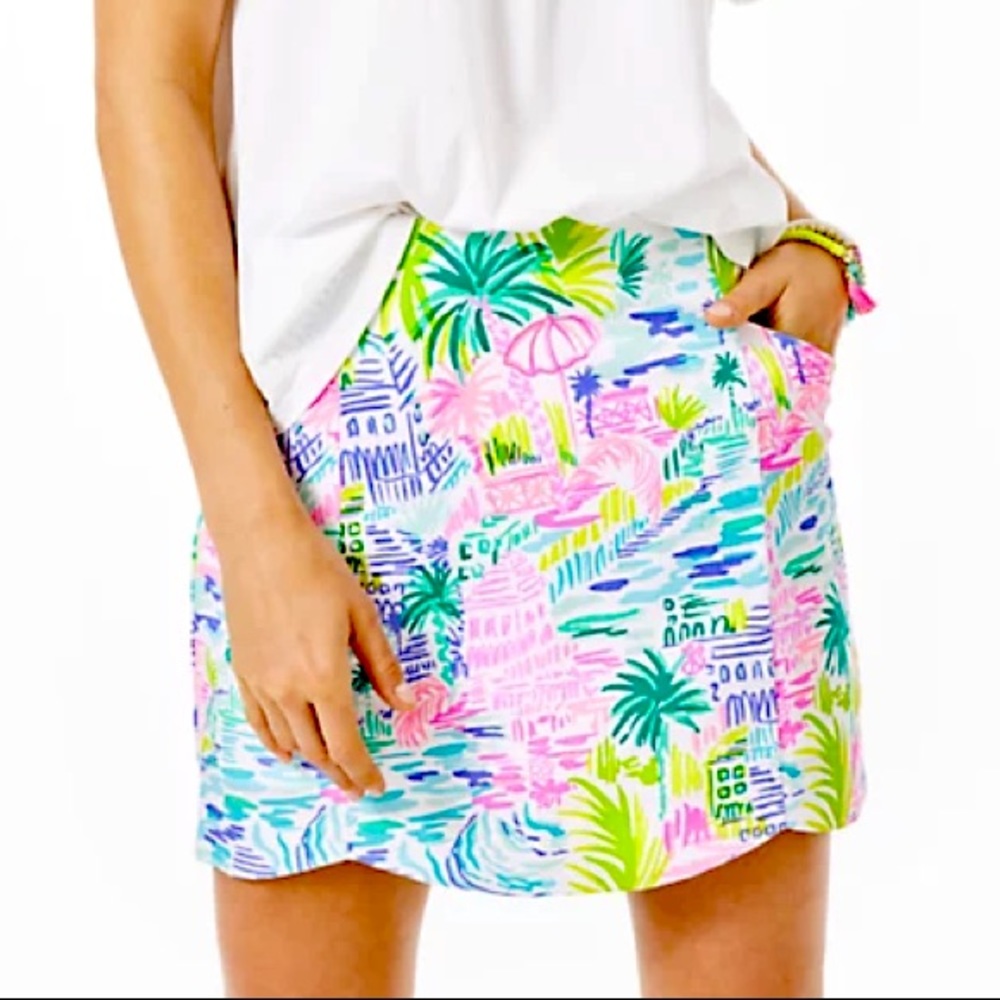 Lilly Pulitzer Becki Skort Multi Private Island